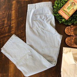 Blue & White GAP Broken-In Straight Leg Pants